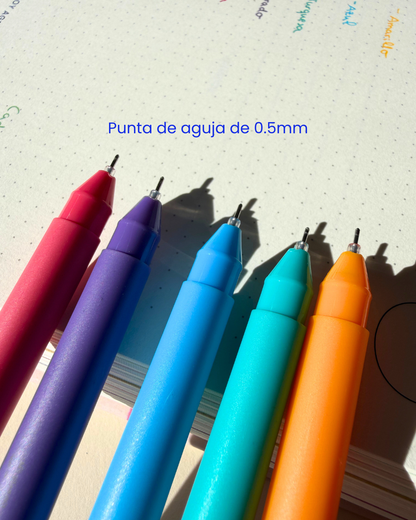 Bolígrafos punta de aguja
