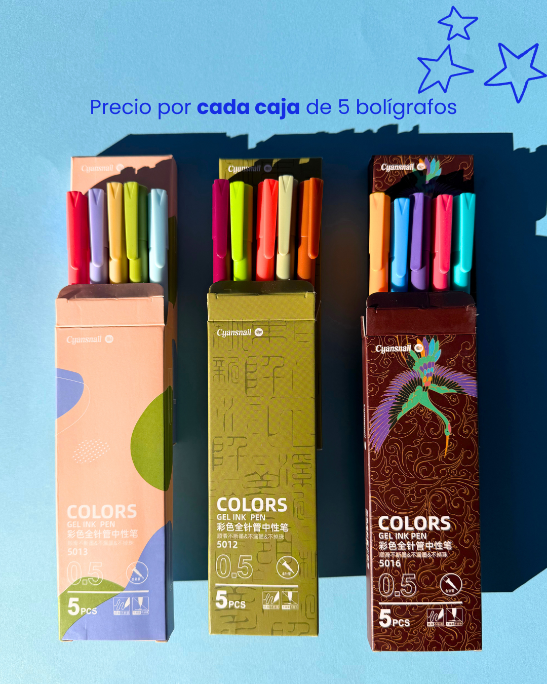 Bolígrafos punta de aguja