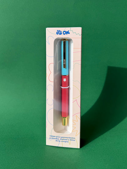 Bolígrafo Gen II | Exterior rojo y azul