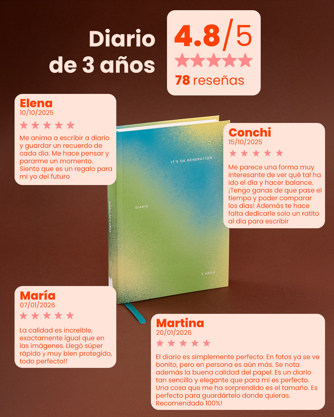 Pack VOLVER Diario de 3 años | Journal + Planificador + Accesorios