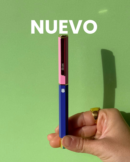 Bolígrafo Gen II | Exterior azul y rosa