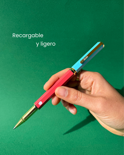 Bolígrafo Gen II | Exterior rojo y azul