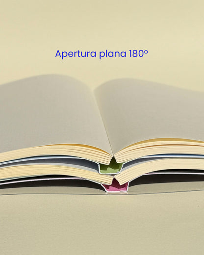 Libreta Estrella marrón con funda