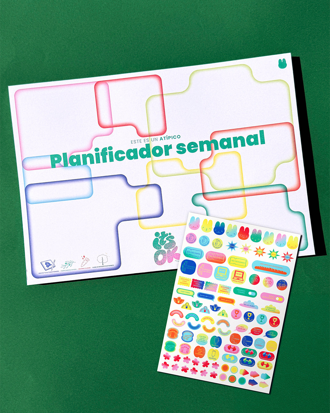 Atípico Planificador Semanal + 100 pegatinas