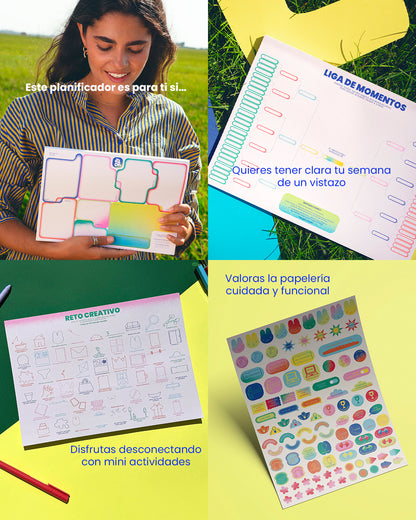 Atípico Planificador Semanal + 100 pegatinas