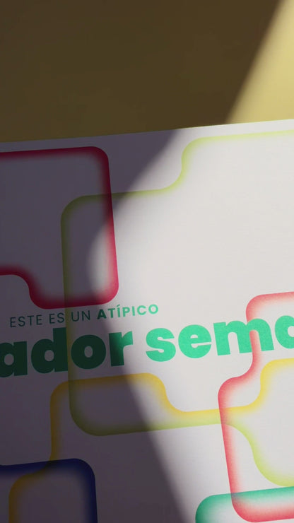 NUEVO 🔥 Atípico Planificador Semanal + 100 pegatinas